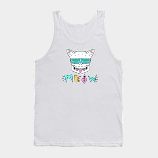 MEOW (teal) Tank Top